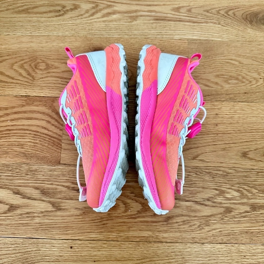 Merrell Kids Agility Peak KDZ Hiking Boot Shoe (Little Kids) in Pink/Orange - Picture 5 of 11